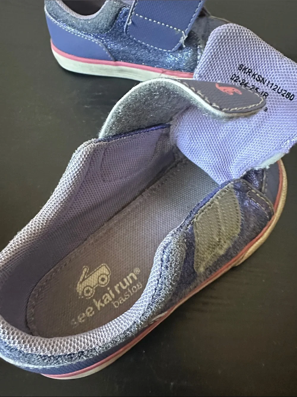 See Kai Run size 8 Toni Purple Metallic shoes